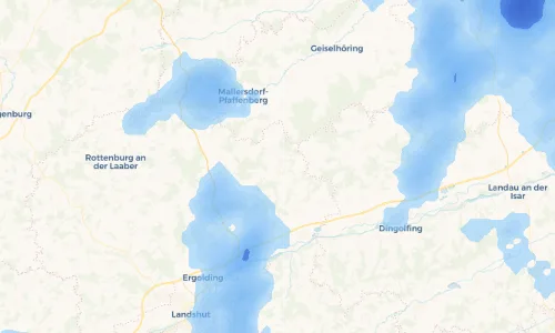 Regenradar Vorschaubild - Aktuelle Niederschläge in Feuchten und Umgebung
