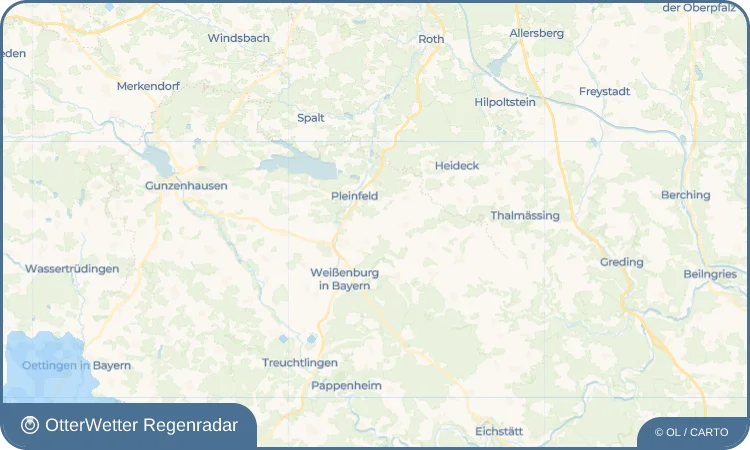 Wetter-Widget-Vorschau mit Vorhersagedaten für Fiegenstall