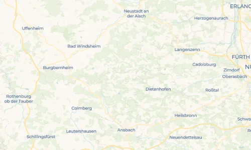 Regenradar Vorschaubild - Aktuelle Niederschläge in Fladengreuth und Umgebung