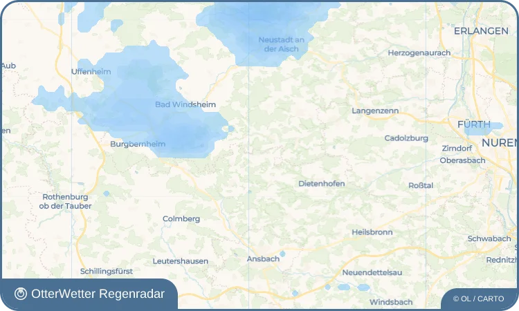 Wetter-Widget-Vorschau mit Vorhersagedaten für Fladengreuth