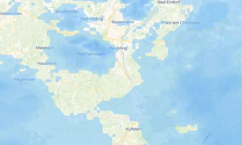 Regenradar Flintsbach am Inn: aktuelle Niederschläge in Flintsbach am Inn und Umgebung, Stand 19. Oktober 2026 um 17:25 Uhr