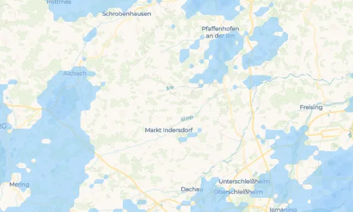 Regenradar Vorschaubild - Aktuelle Niederschläge in Fränking und Umgebung