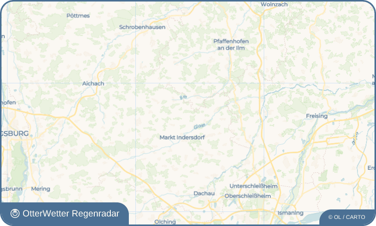 OtterWetter Regenradar-Widget Fränking