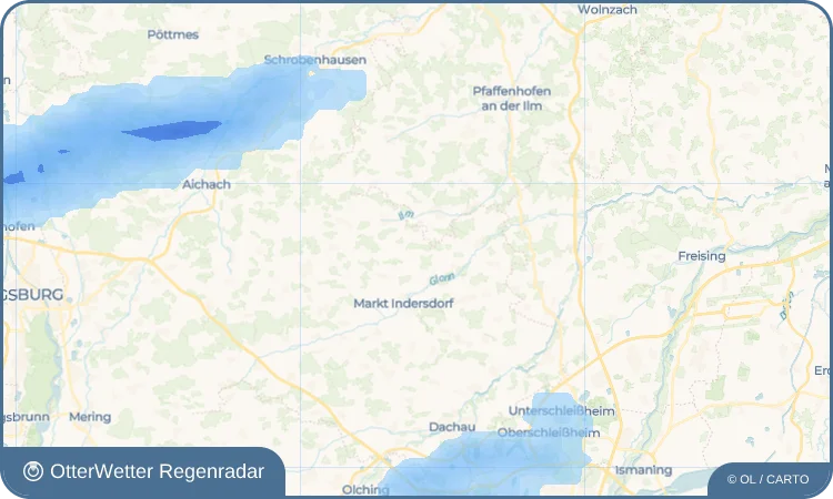 Wetter-Widget-Vorschau mit Vorhersagedaten für Fränking