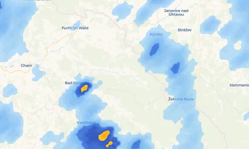 Regenradar Vorschaubild - Aktuelle Niederschläge in Frahels und Umgebung