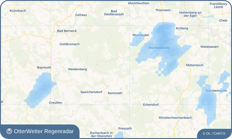 OtterWetter Regenradar-Widget Frankenreuth