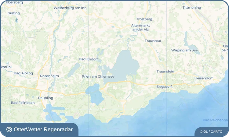 Widget-Vorschau für Frauenchiemsee Wetter-Widget-Vorschau mit Vorhersagedaten für Frauenchiemsee