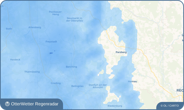 OtterWetter Regenradar-Widget Freihausen