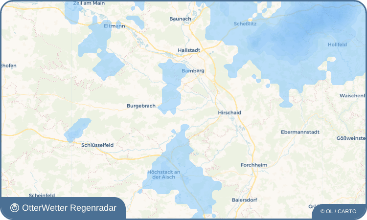 OtterWetter Regenradar-Widget Frensdorf