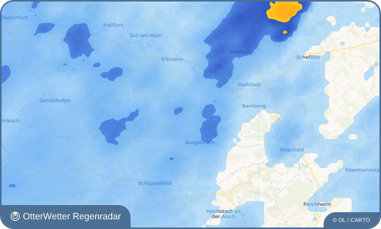 Wetter-Widget-Vorschau mit Vorhersagedaten für Frenshof