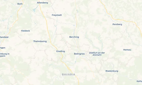 Regenradar Vorschaubild - Aktuelle Niederschläge in Fribertshofen und Umgebung