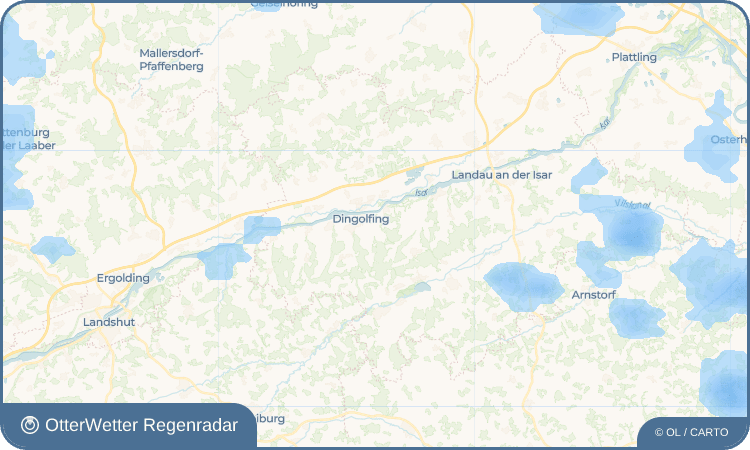 OtterWetter Regenradar-Widget Frichlkofen