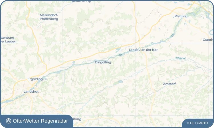 Wetter-Widget-Vorschau mit Vorhersagedaten für Frichlkofen