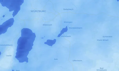 Regenradar Vorschaubild - Aktuelle Niederschläge in Frickenhausen am Main und Umgebung