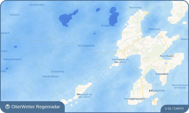 Widget-Vorschau für Frickenhöchstadt Wetter-Widget-Vorschau mit Vorhersagedaten für Frickenhöchstadt
