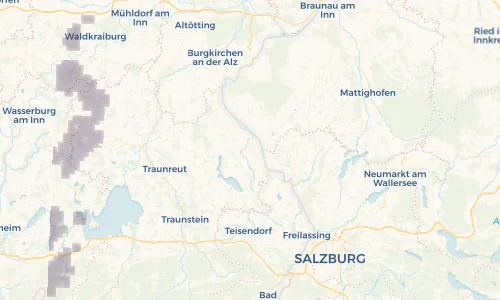 Regenradar Vorschaubild - Aktuelle Niederschläge in Fridolfing und Umgebung