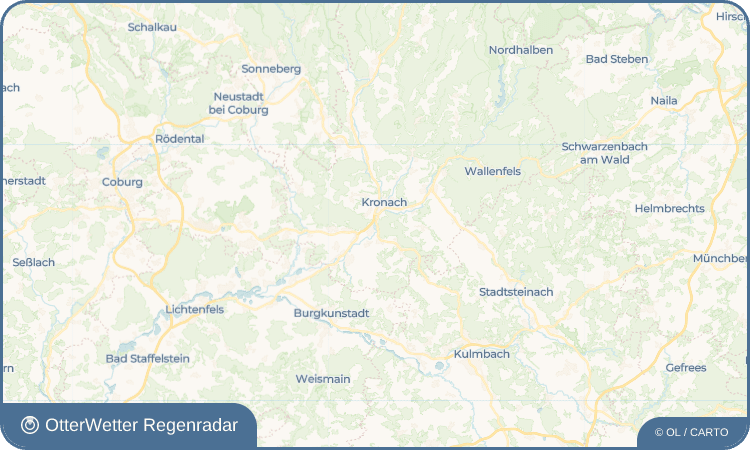 OtterWetter Regenradar-Widget Friedrichsburg