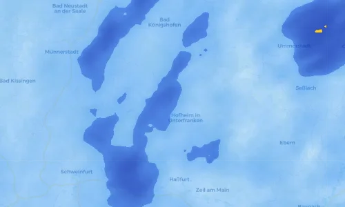Regenradar Vorschaubild - Aktuelle Niederschläge in Friesenhausen und Umgebung