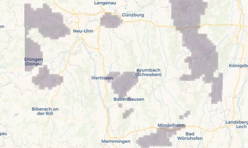 Regenradar Vorschaubild - Aktuelle Niederschläge in Friesenhofen und Umgebung