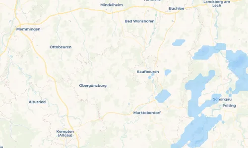 Regenradar Vorschaubild - Aktuelle Niederschläge in Friesenried und Umgebung