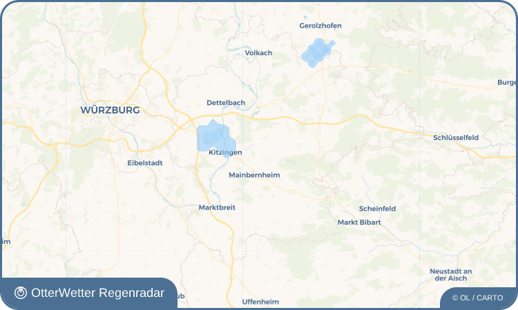 OtterWetter Regenradar-Widget Fröhstockheim