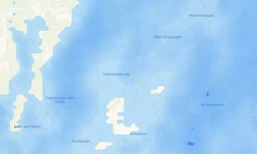 Regenradar Vorschaubild - Aktuelle Niederschläge in Fuchsstadt und Umgebung