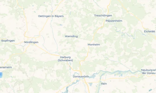 Regenradar Fünfstetten: aktuelle Niederschläge in Fünfstetten und Umgebung, Stand 29. Oktober 2026 um 2:50 Uhr