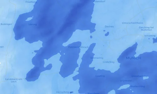 Regenradar Vorschaubild - Aktuelle Niederschläge in Fürstenfeldbruck und Umgebung