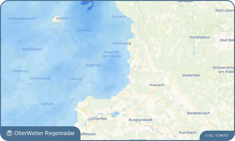 Wetter-Widget-Vorschau mit Vorhersagedaten für Fürth am Berg
