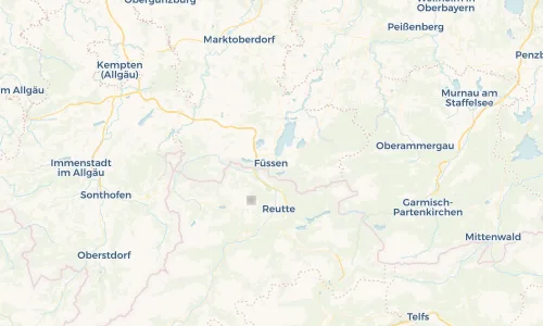 Regenradar Vorschaubild - Aktuelle Niederschläge in Füssen und Umgebung