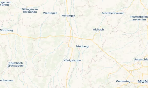 Regenradar Vorschaubild - Aktuelle Niederschläge in Fuggerei und Umgebung