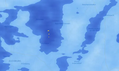 Regenradar-Vorschau: aktuelle Niederschläge in Gachenbach und Umgebung