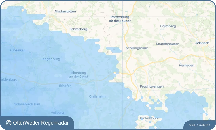 Widget-Vorschau für Gailroth Wetter-Widget-Vorschau mit Vorhersagedaten für Gailroth