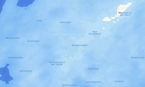 Regenradar Vorschaubild - Aktuelle Niederschläge in Gallmersgarten und Umgebung