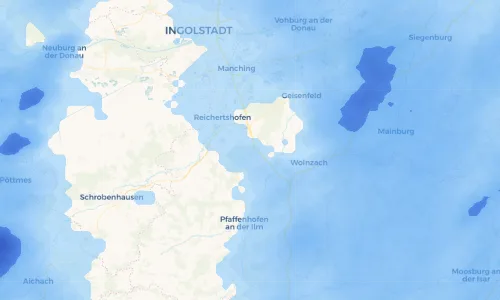 Regenradar Vorschaubild - Aktuelle Niederschläge in Gambach und Umgebung