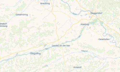 Regenradar Vorschaubild - Aktuelle Niederschläge in Ganacker und Umgebung