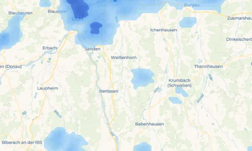 Regenradar Gannertshofen: aktuelle Niederschläge in Gannertshofen und Umgebung, Stand 27. Oktober 2026 um 22:45 Uhr