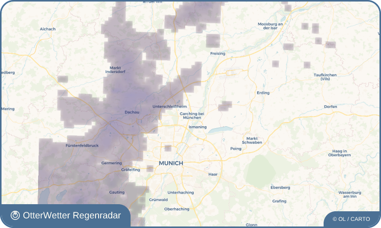 OtterWetter Regenradar-Widget Garching bei München