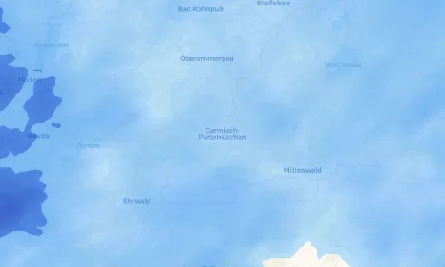 Regenradar Vorschaubild - Aktuelle Niederschläge in Garmisch-Partenkirchen und Umgebung