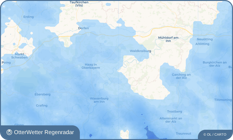 OtterWetter Regenradar-Widget Gars-Bahnhof