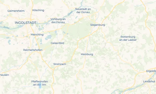 Regenradar Vorschaubild - Aktuelle Niederschläge in Gasseltshausen und Umgebung
