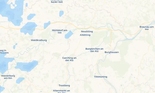 Regenradar Vorschaubild - Aktuelle Niederschläge in Gasteig und Umgebung