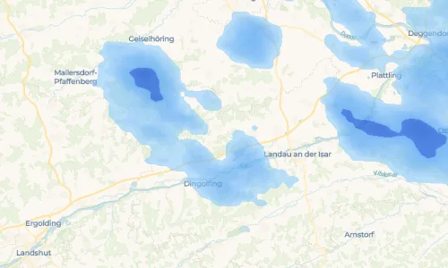 Regenradar Vorschaubild - Aktuelle Niederschläge in Gattering und Umgebung
