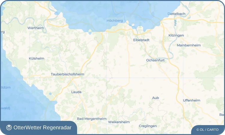 Wetter-Widget-Vorschau mit Vorhersagedaten für Gaubüttelbrunn