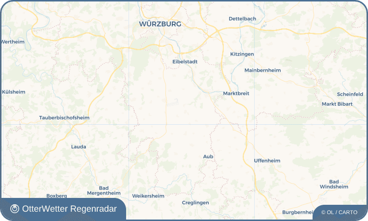 OtterWetter Regenradar-Widget Gaukönigshofen