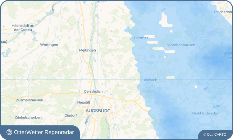 OtterWetter Regenradar-Widget Gaulzhofen