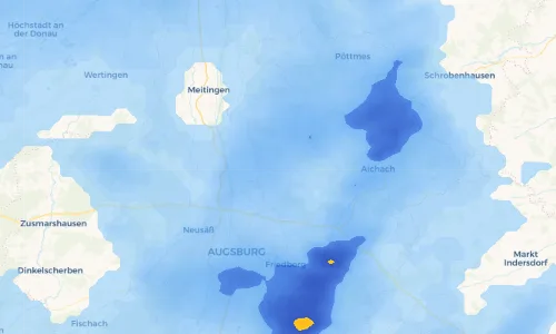 Regenradar Vorschaubild - Aktuelle Niederschläge in Gebenhofen und Umgebung