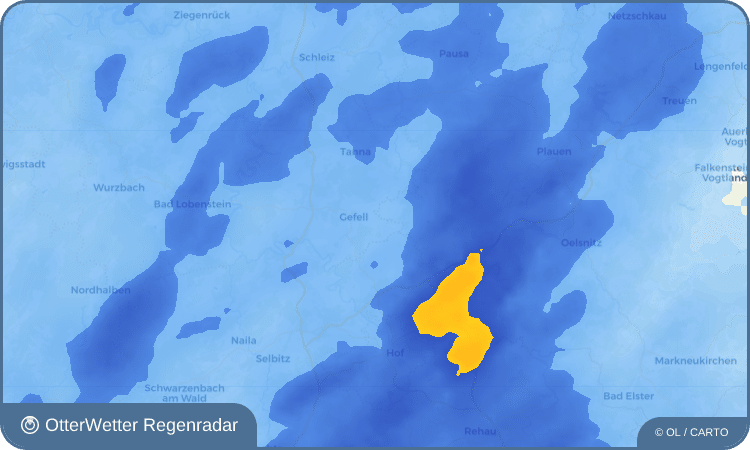 OtterWetter Regenradar-Widget Gebersreuth