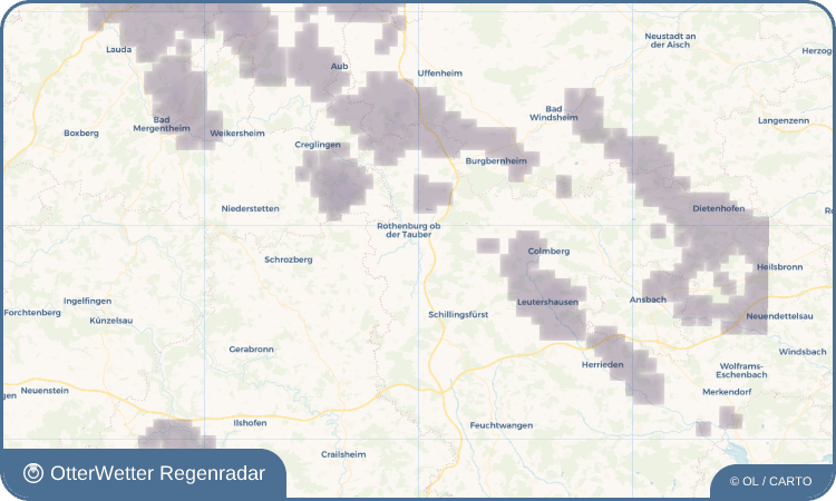 OtterWetter Regenradar-Widget Gebsattel