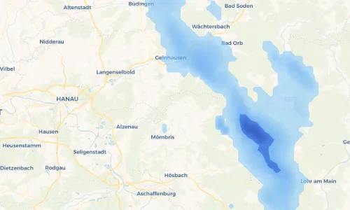 Regenradar Vorschaubild - Aktuelle Niederschläge in Geiselbach und Umgebung